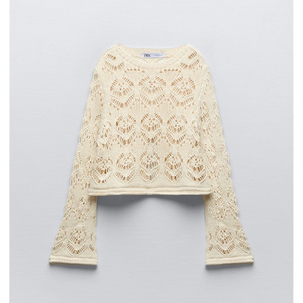 Pointelle Knit Sweater
